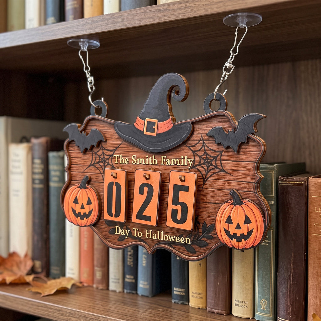 Days To Halloween Tracker - Personalized Tracker Sign