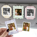 Drive Safe, Bestie - Retro Frame - Upload Friendship Photo - Personalized Car Visor Clip