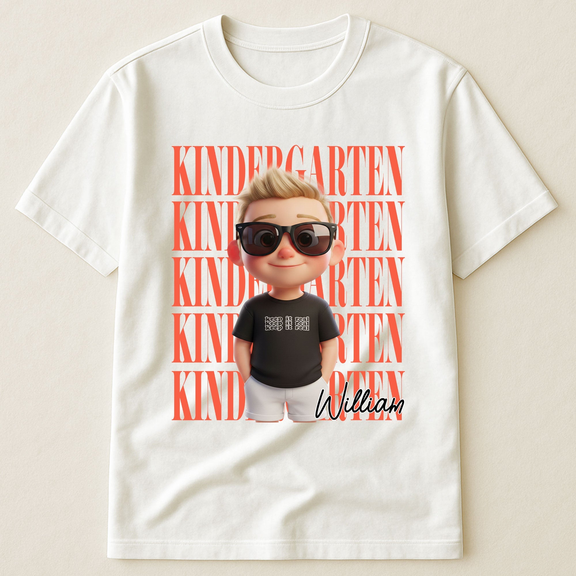 First Day Of School Custom Cartoon Style - Personalized Shirt