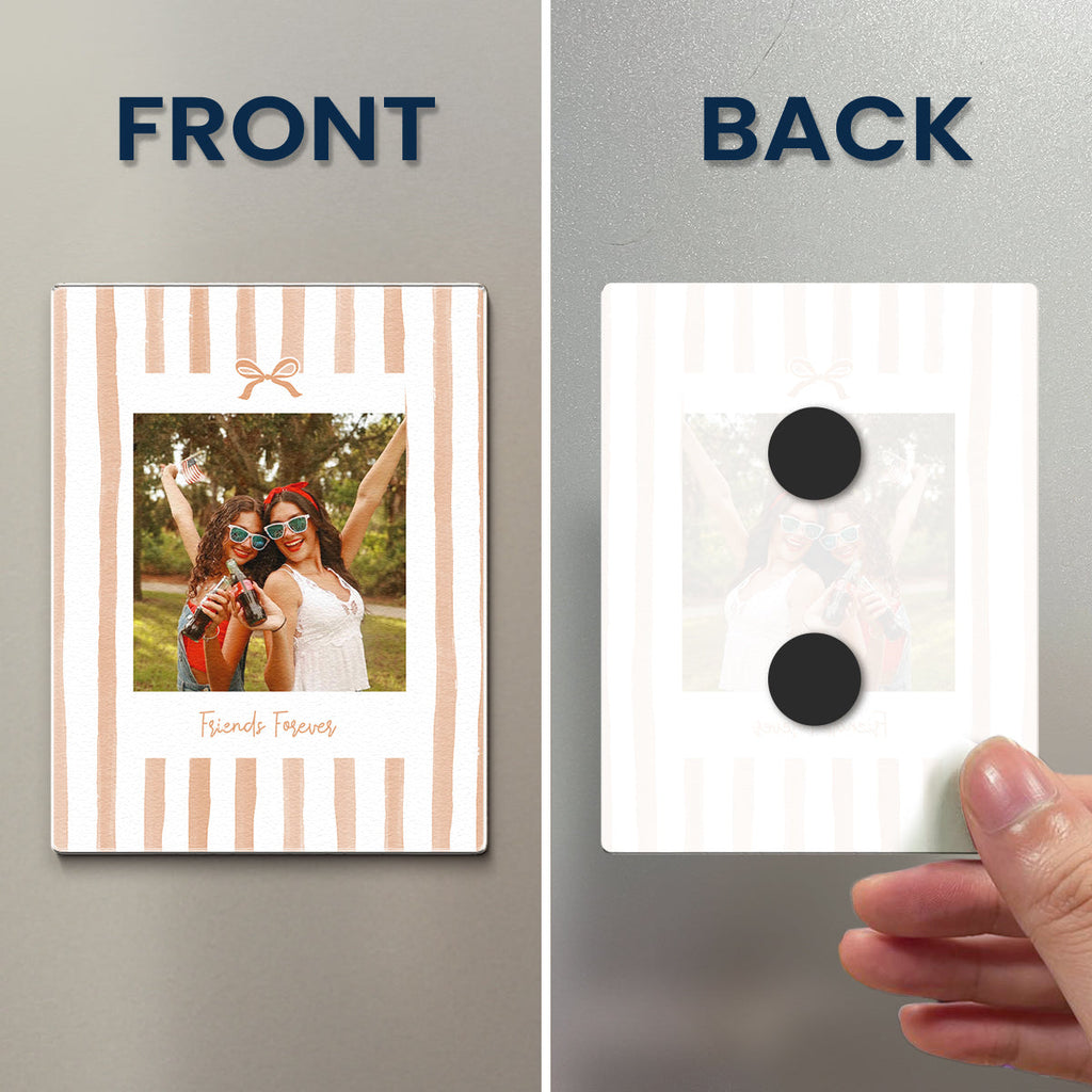 Friendship Thank You Gifts - Retro Frame - Upload Photos - Personalized Magnet