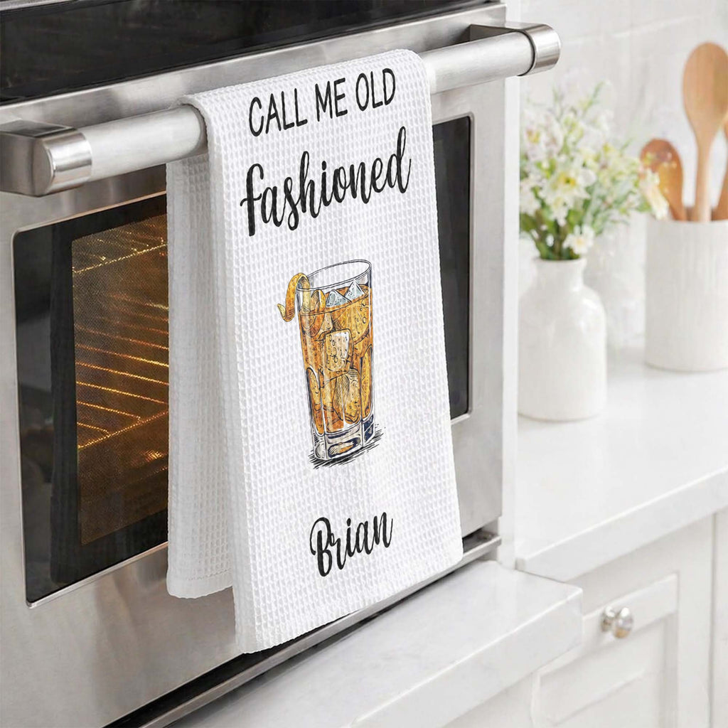 Funny Ahcohol, Wine Gift For Wine Lover, Cocktail Lover Hostess Gift, Girls Night Gift - Personalized Kitchen Towel