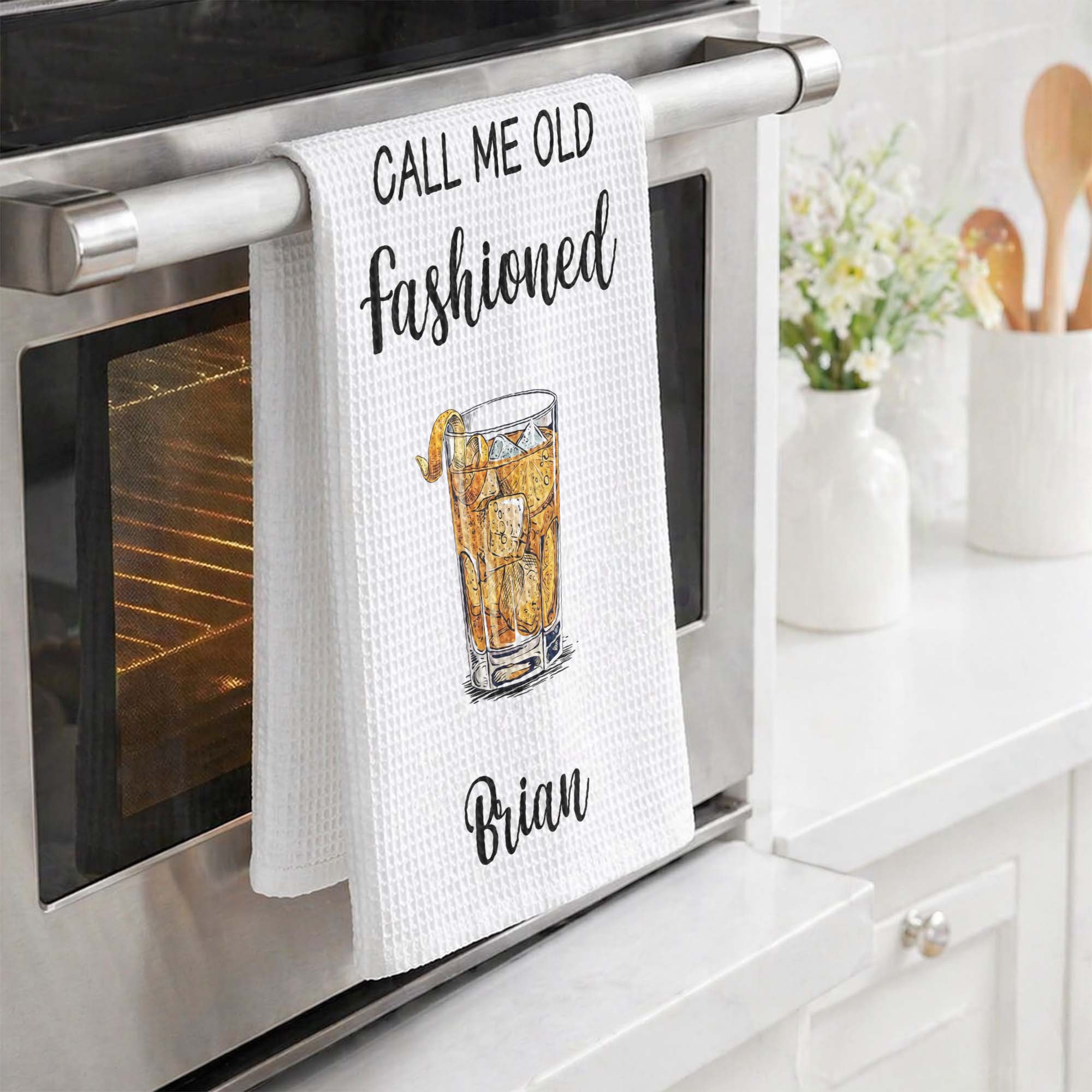 Funny Ahcohol, Wine Gift For Wine Lover, Cocktail Lover Hostess Gift, Girls Night Gift - Personalized Kitchen Towel
