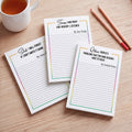 Funny Stationery, Funny Coworker Bulk Gifts For Teacher, Boss - Personalized Notepad
