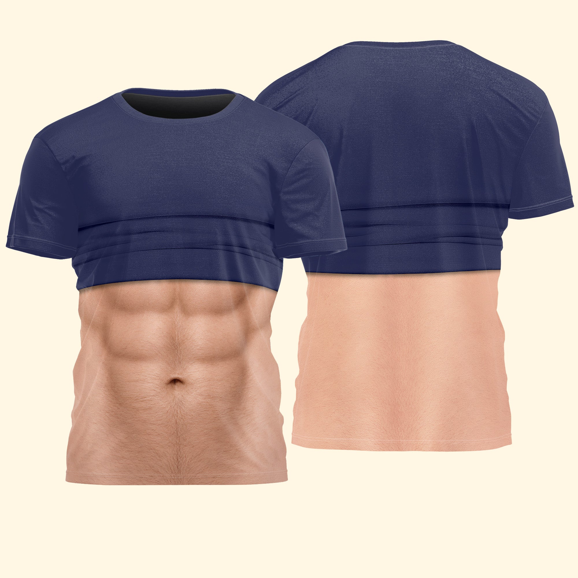 Gag Gift For Him, Funny Belly For Men, Dad Bod, Muscle, Beer Belly Hilarious Party - Personalized Shirt