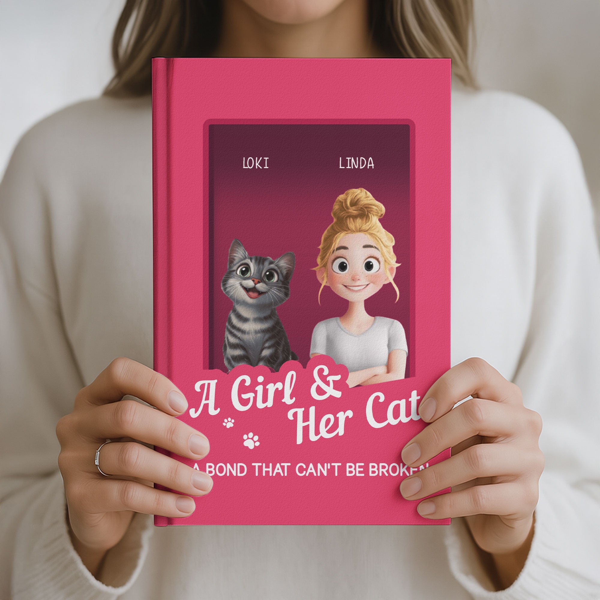 Gift For Cat Lover Stationery Toy Box Style - Personalized Journal