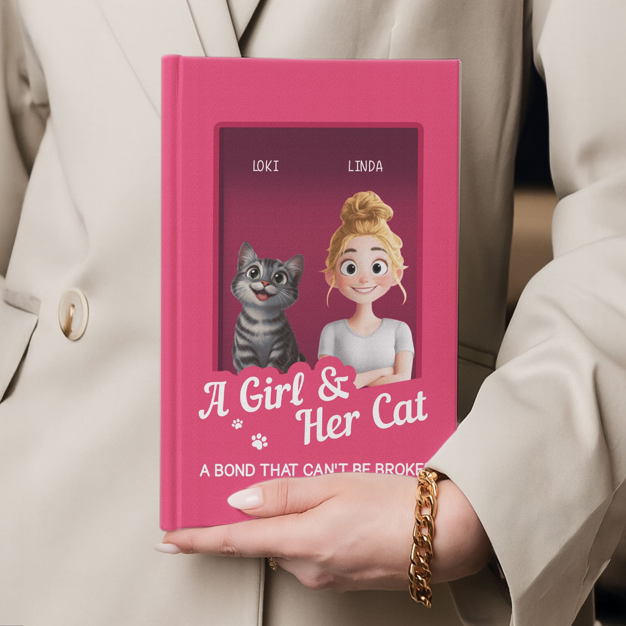Gift For Cat Lover Stationery Toy Box Style - Personalized Journal