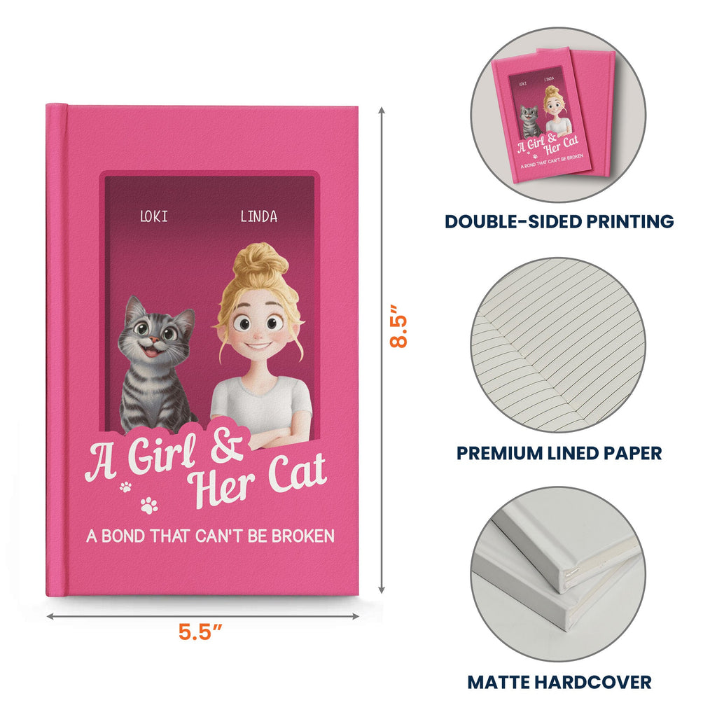 Gift For Cat Lover Stationery Toy Box Style - Personalized Journal