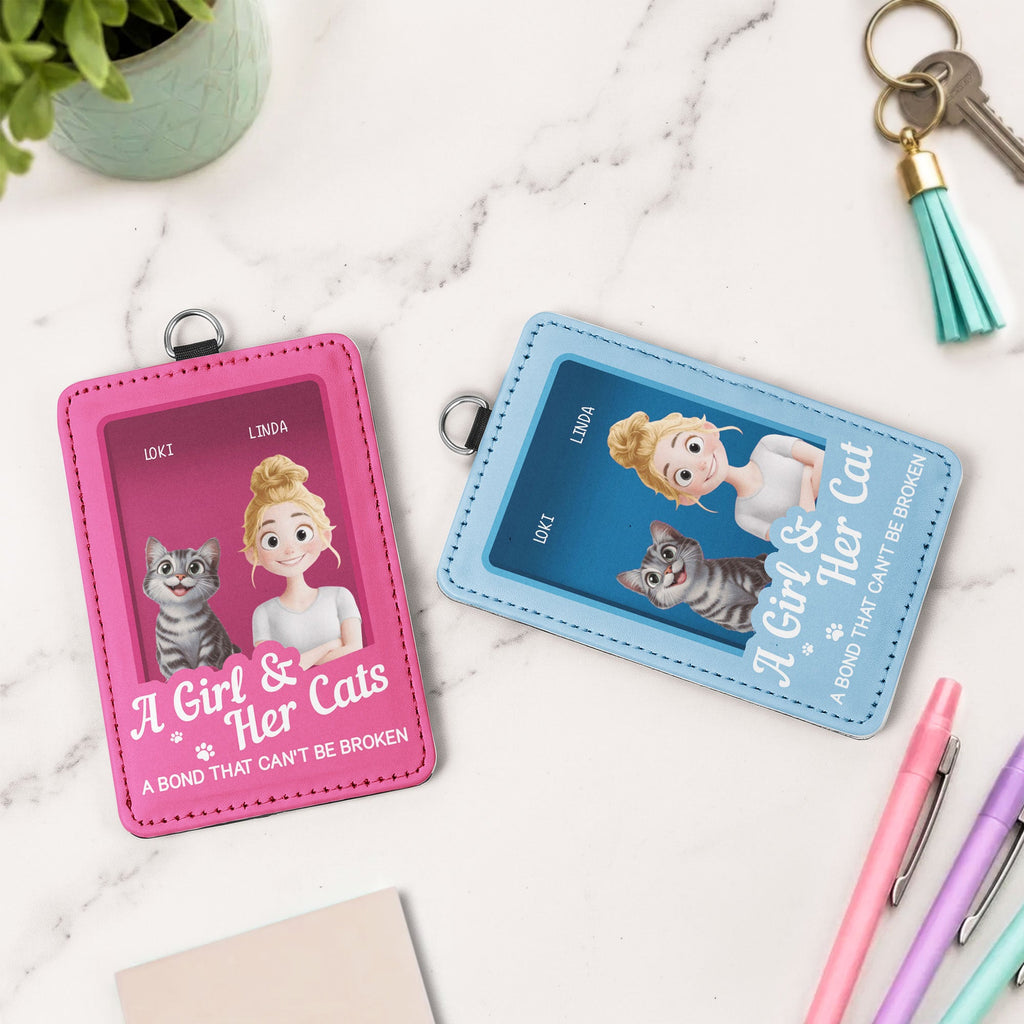 Gift For Cat Lover Toy Box - Personalized Badge Holder