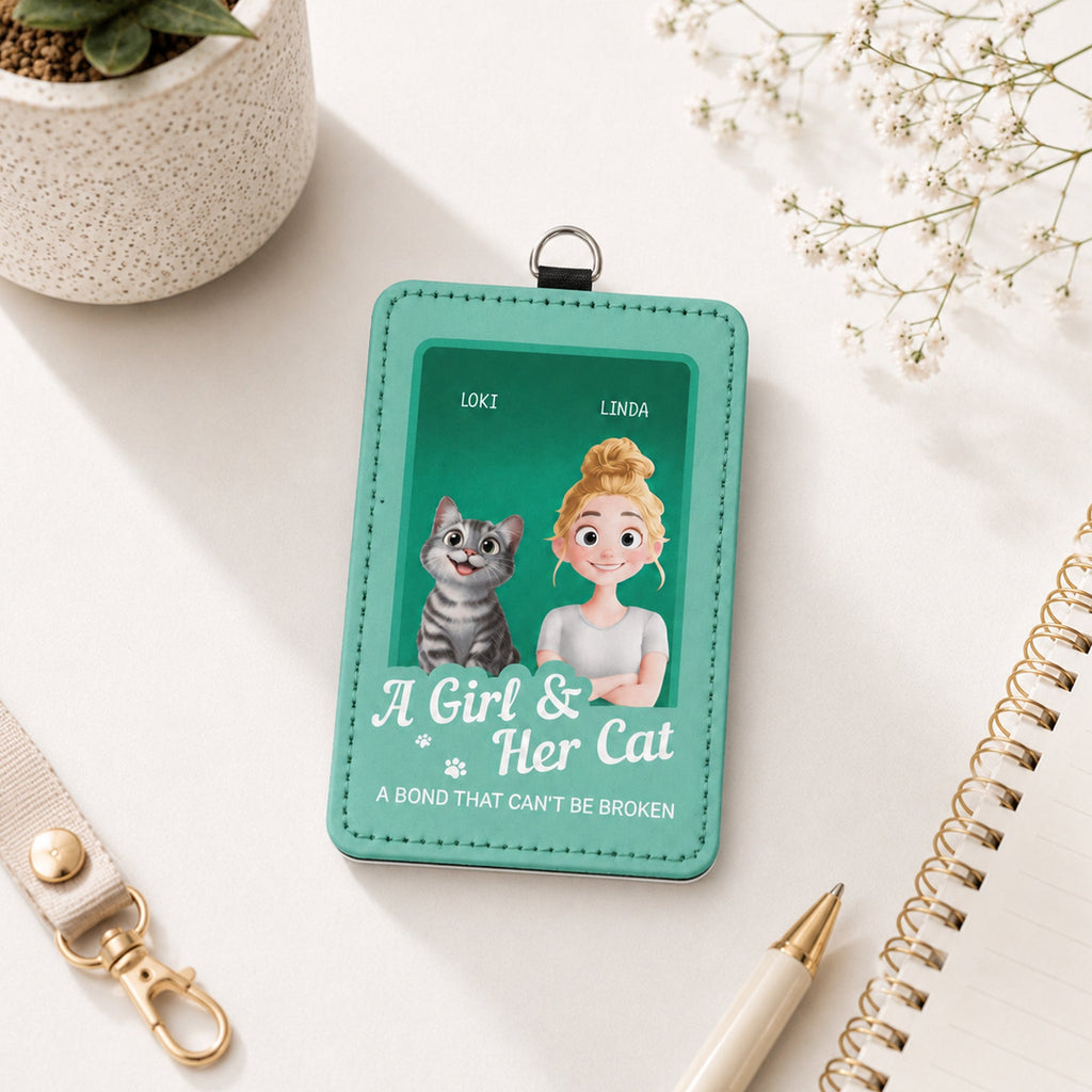Gift For Cat Lover Toy Box - Personalized Badge Holder