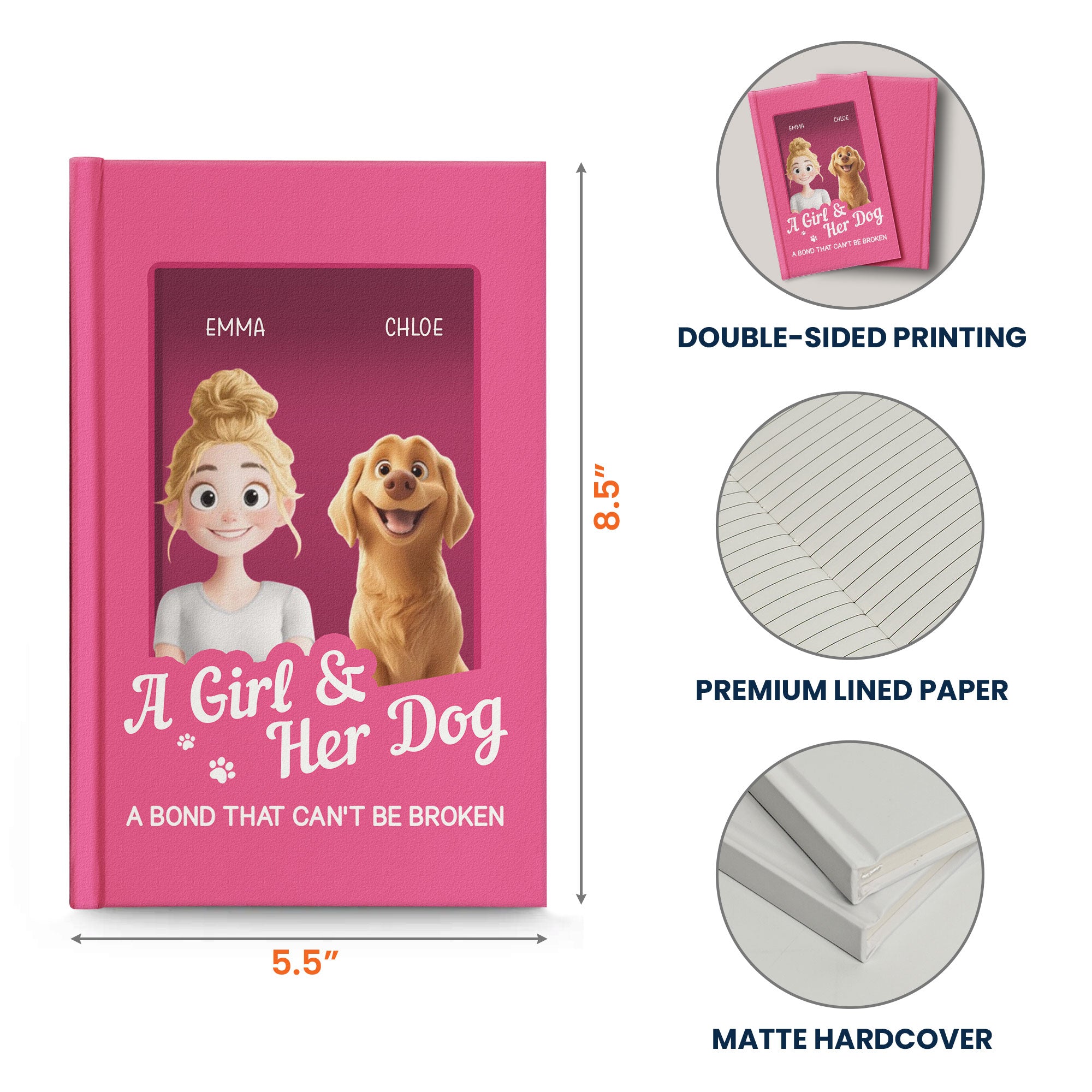 Gift For Dog Lover Stationery Toy Box Style - Personalized Journal