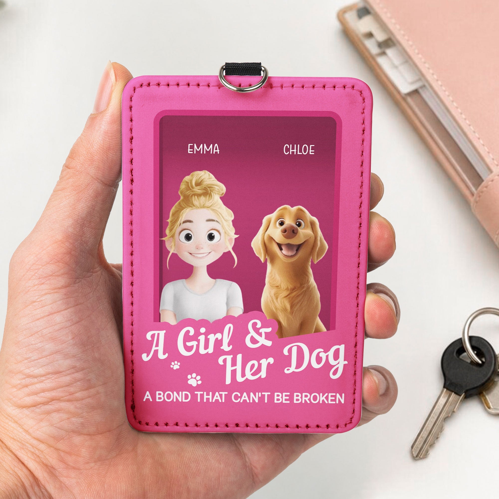 Gift For Dog Lover Toy Box - Personalized Badge Holder