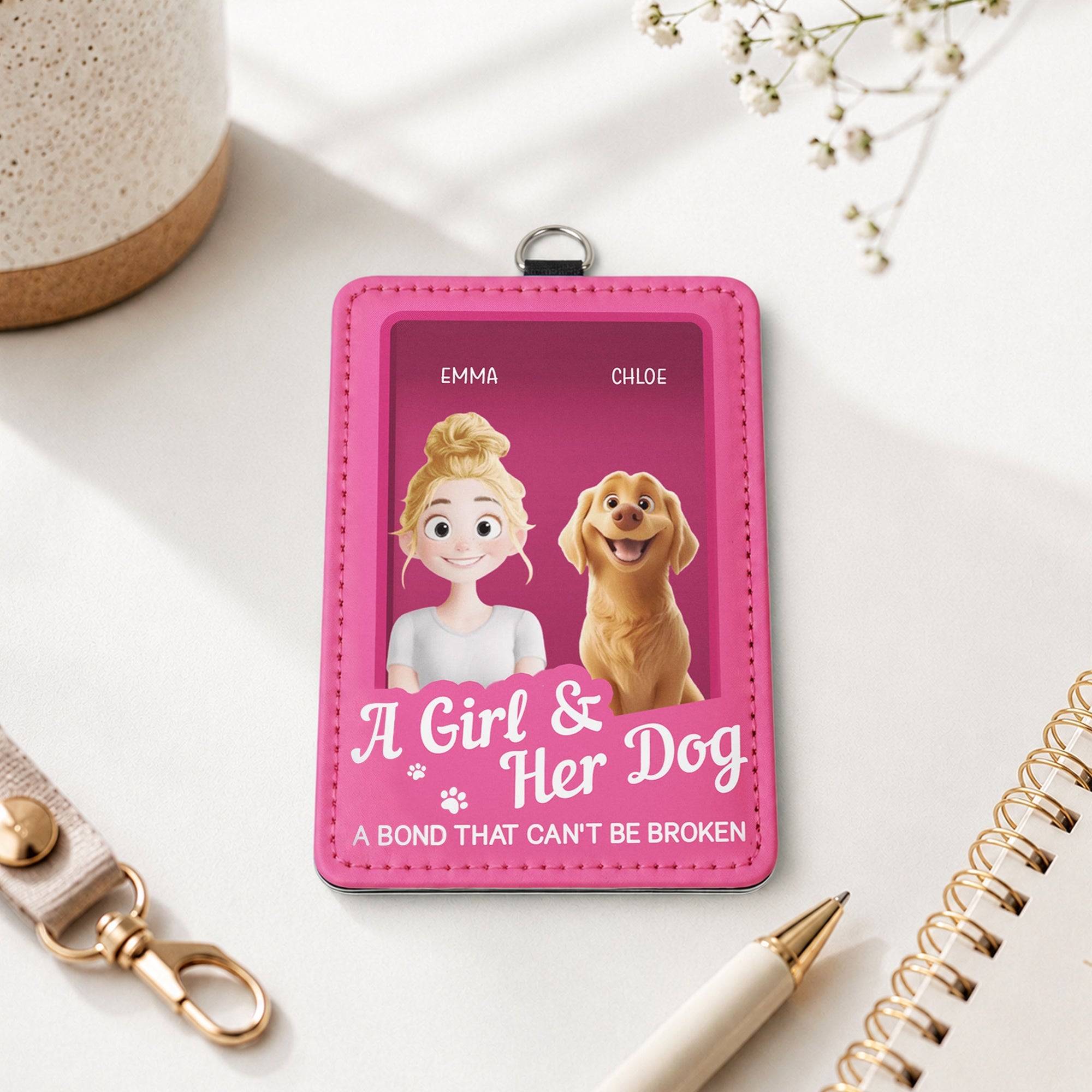 Gift For Dog Lover Toy Box - Personalized Badge Holder
