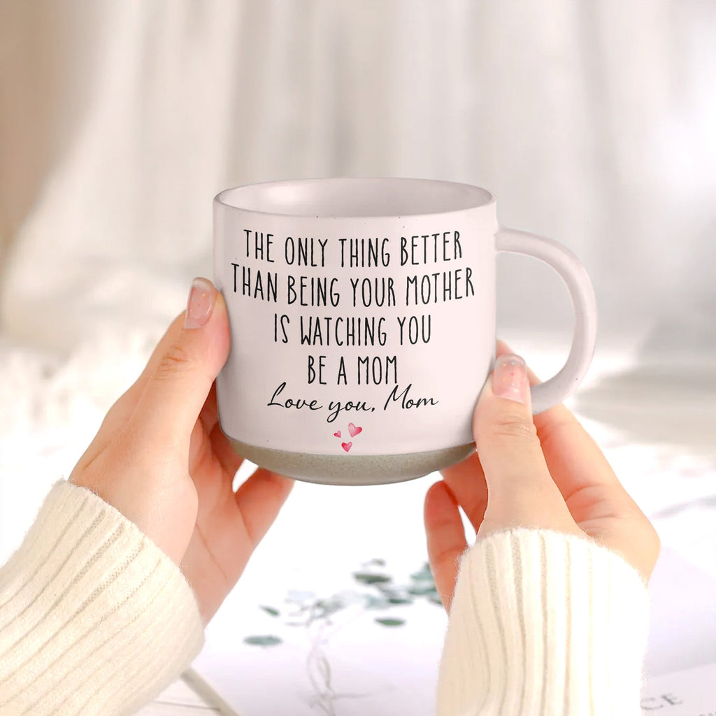 Gift For Son Daughter Gift For New Dad Mom Custom Photo Watercolor - Personalized Mug