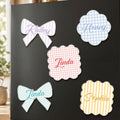 Gingham Kids Name Locker - Personalized Magnet