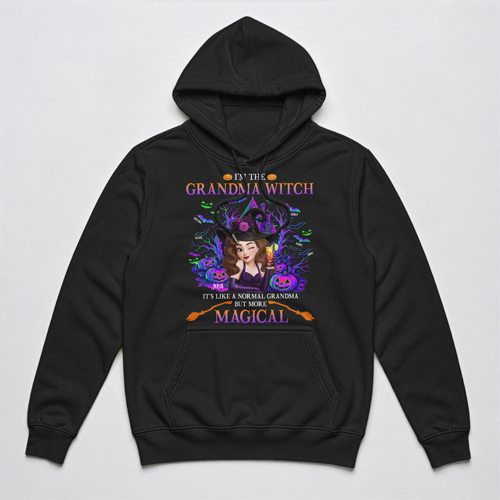 Grandma Witch Like A Normal Grandma But More Magical - Personalized Shirt