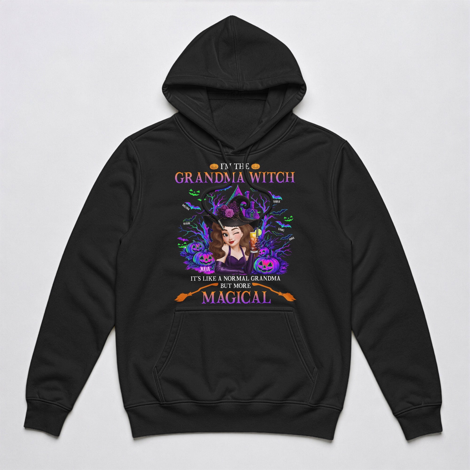 Grandma Witch Like A Normal Grandma But More Magical - Personalized Shirt