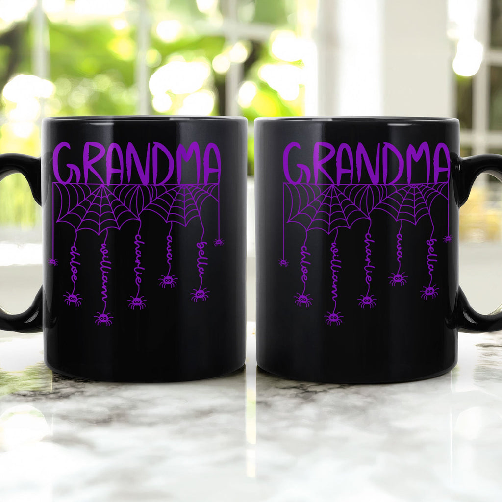 Grandma Spooky Spiders Web - Personalized Mug
