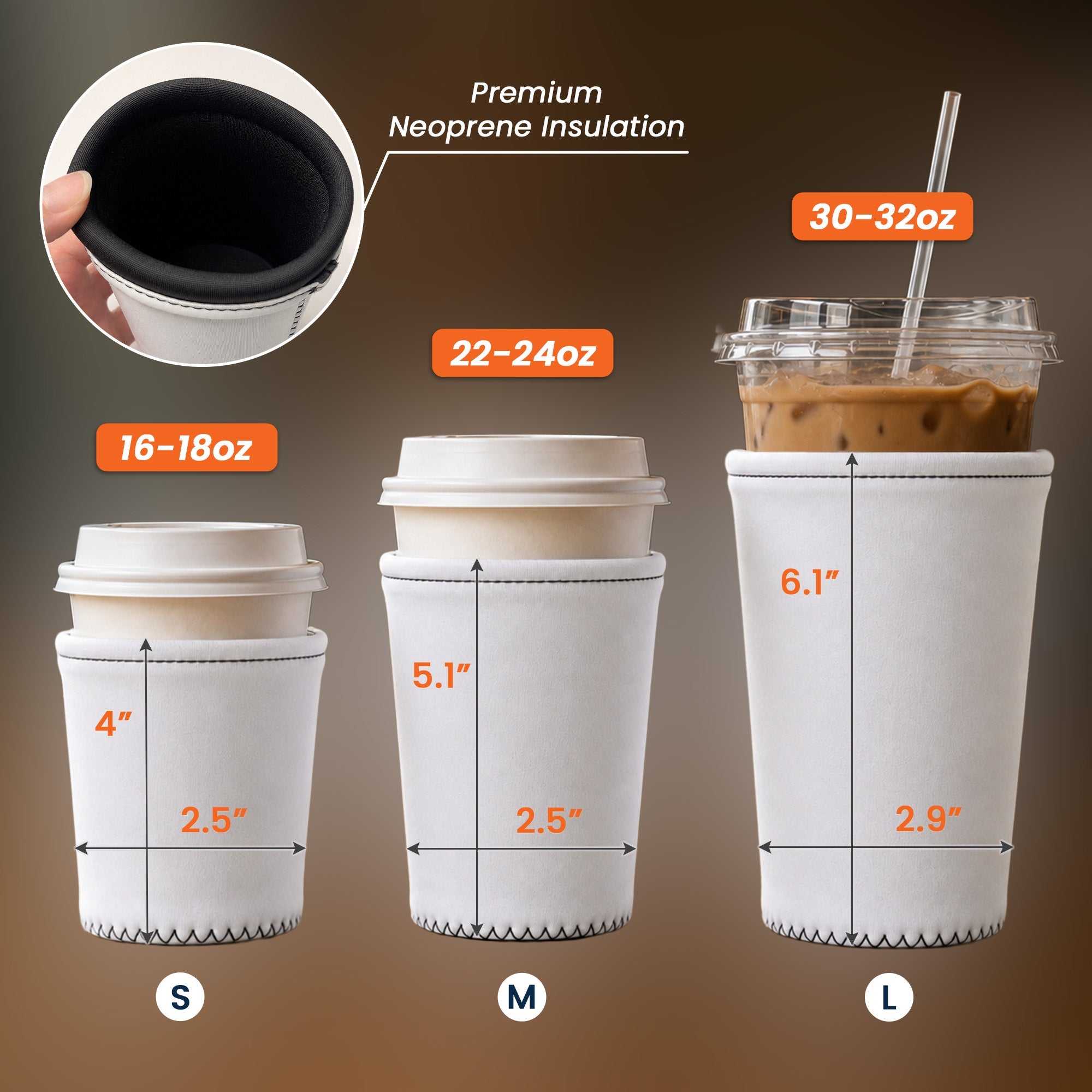 Half Teacher Half Coffee - Personalized Iced Coffee Sleeve