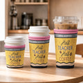 Half Teacher Half Coffee Gift For Teacher Coworker - Personalized Iced Coffee Sleeve