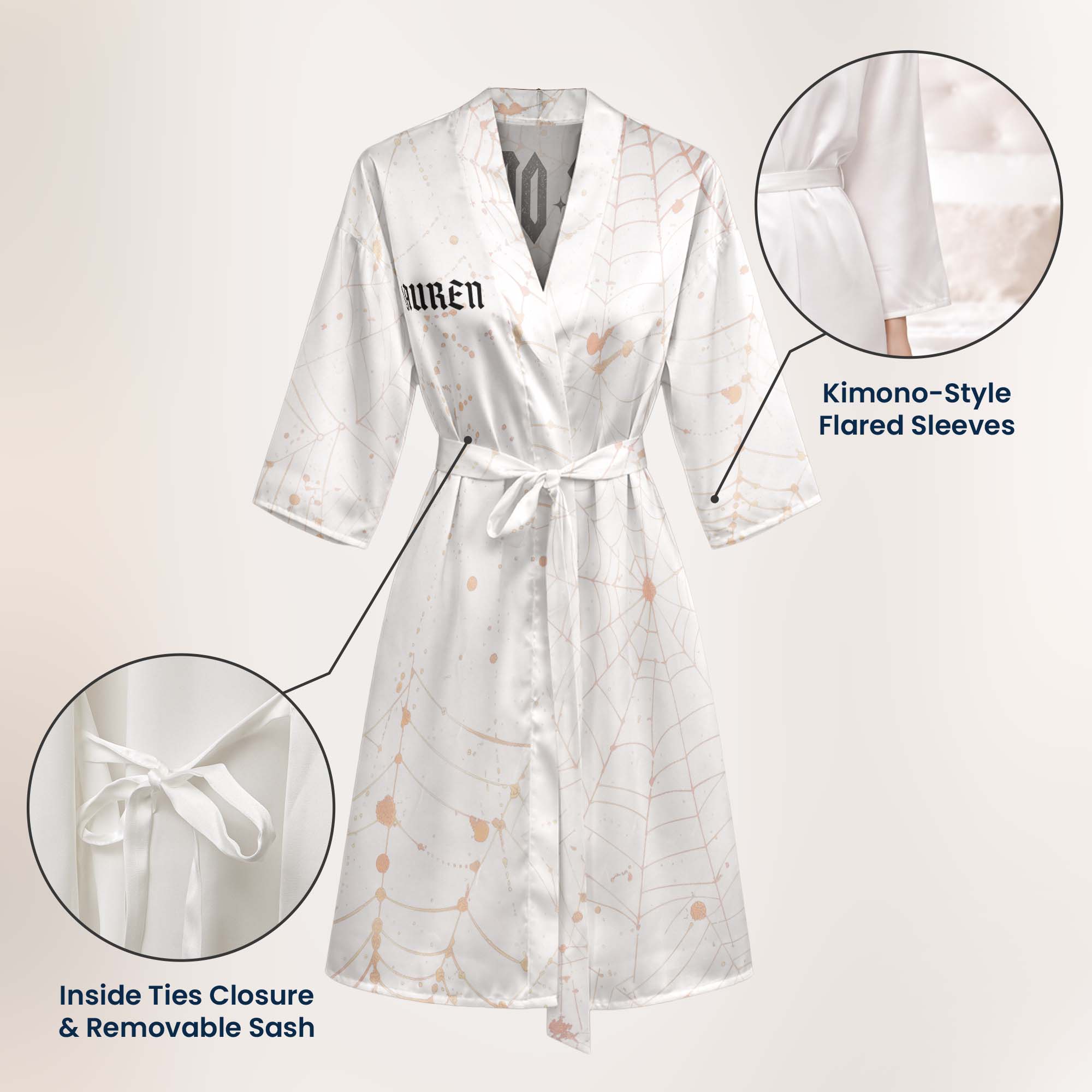 Halloween Bachelorette Party Bride Or Die - Personalized Robe