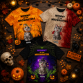 Halloween Gift For Cat Lovers Mommy Daddy Of The Meownsters - Personalized Shirt