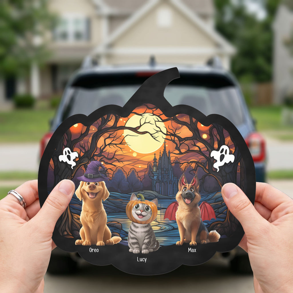 Happy Halloween Pumpkin - Personalized Bumper Sticker