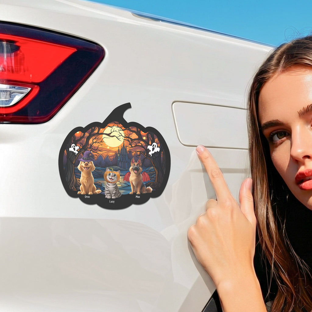 Happy Halloween Pumpkin - Personalized Bumper Sticker