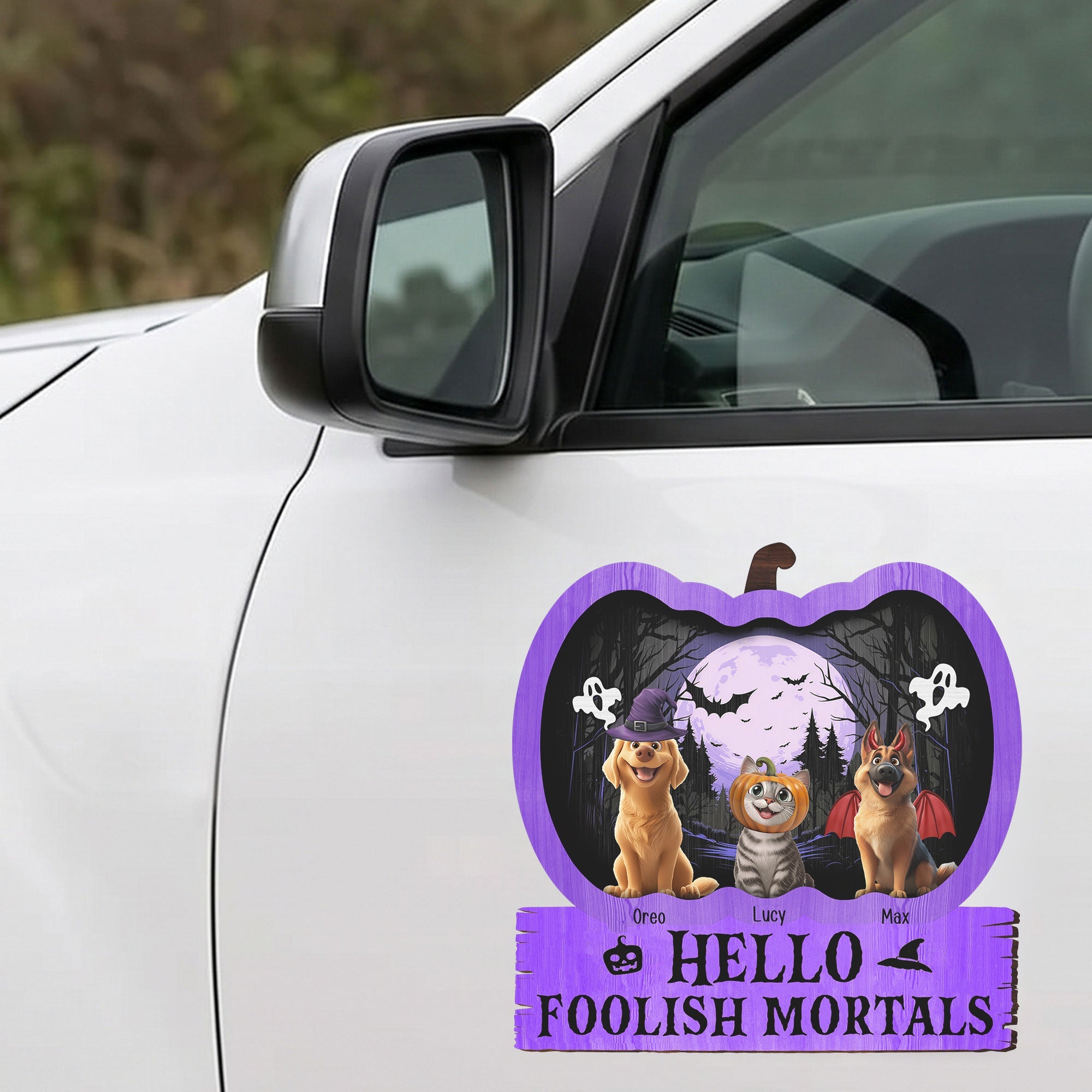 Happy Howloween Pumpkin - Personalized Bumper Sticker