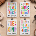 Happy To See Your Face - Personalized Badge Holder
