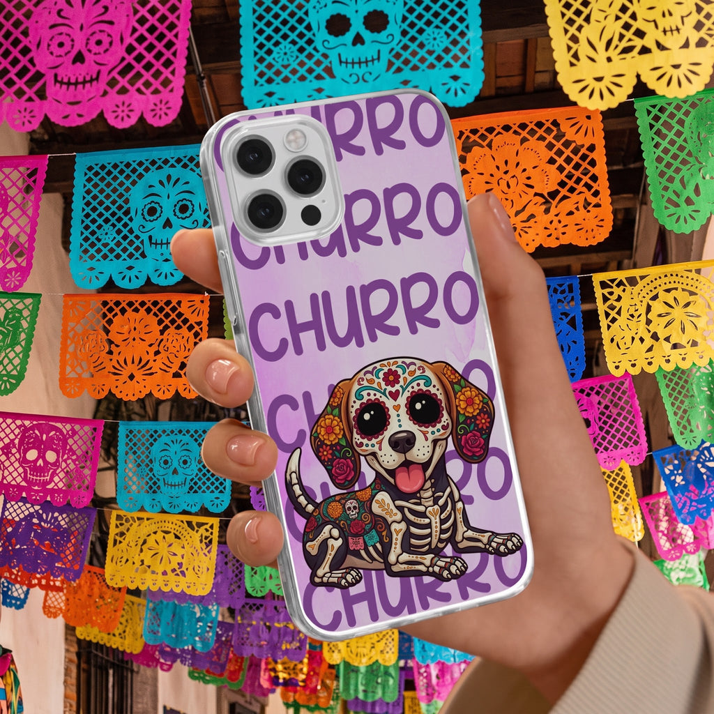 Hispanic Floral Custom Pet Portrait Latinos Day Of The Dead - Personalized Phone Case