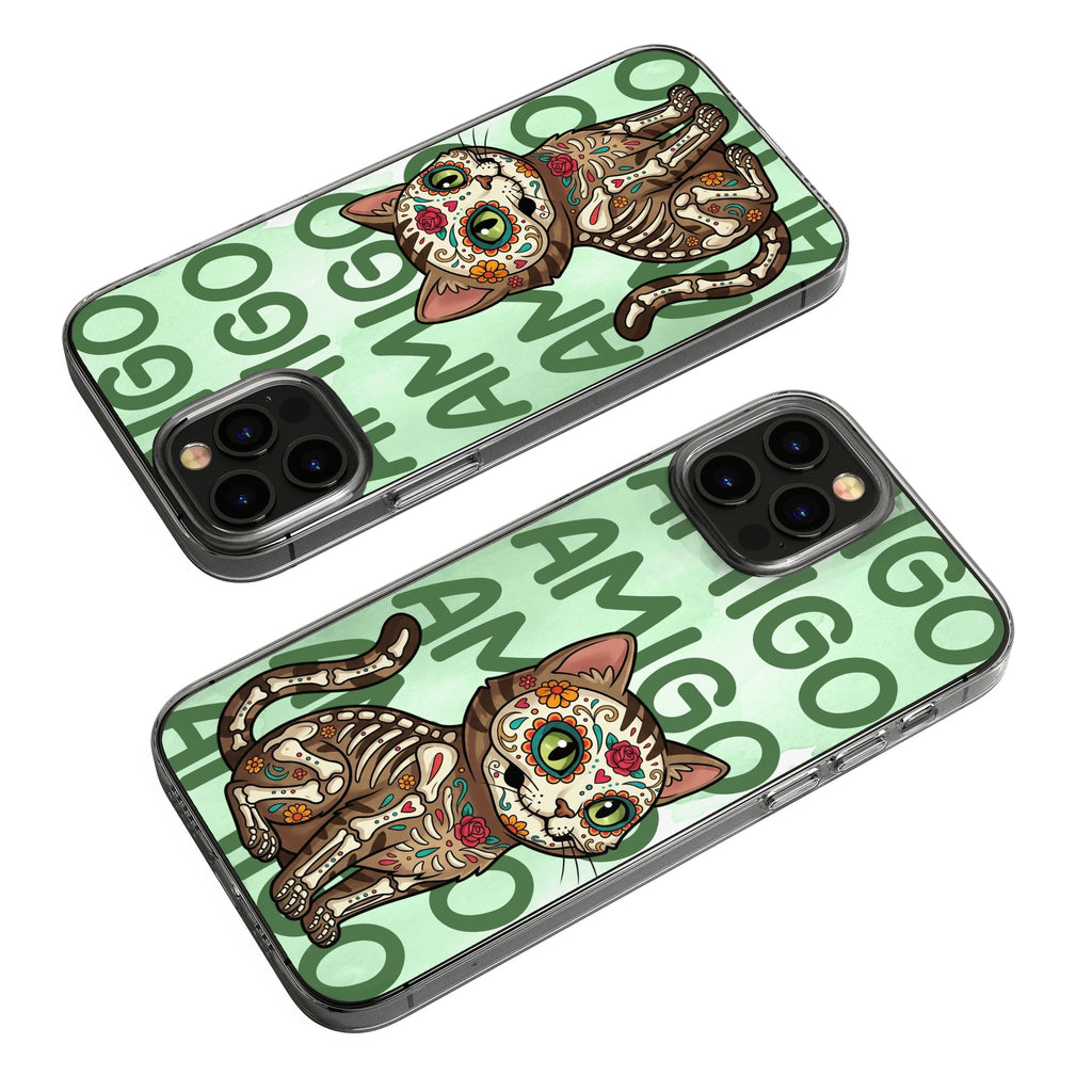 Hispanic Floral Custom Pet Portrait Latinos Day Of The Dead - Personalized Phone Case