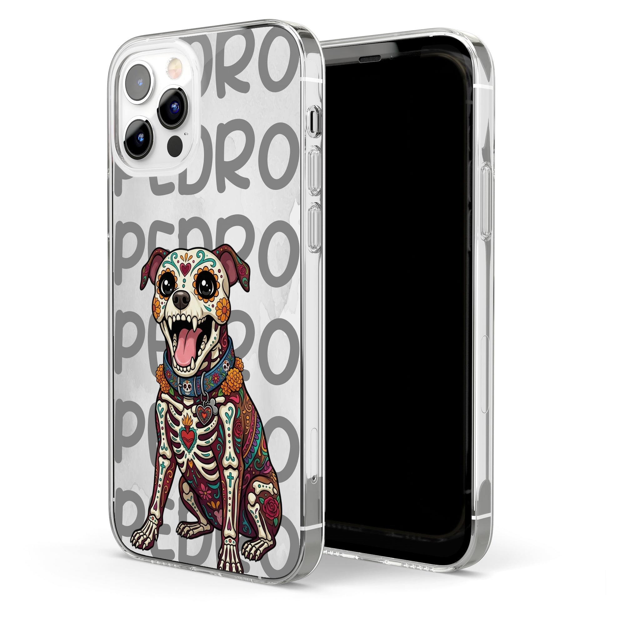 Hispanic Floral Custom Pet Portrait Latinos Day Of The Dead - Personalized Phone Case