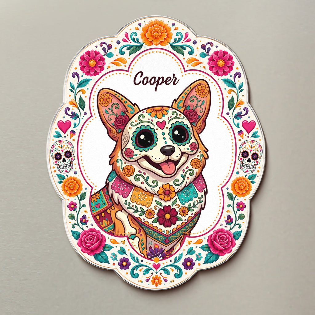Hispanic Floral Pet Gifts For Pet Owners - Personalized Magnet