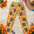 Hispanic Floral Pet Sugar Skull Halloween Day Of The Dead - Personalized Lounge Pants