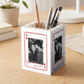 How Lucky Are We? - Custom Couples Photo Anniversary Gifts - Personalized Pen Holder
