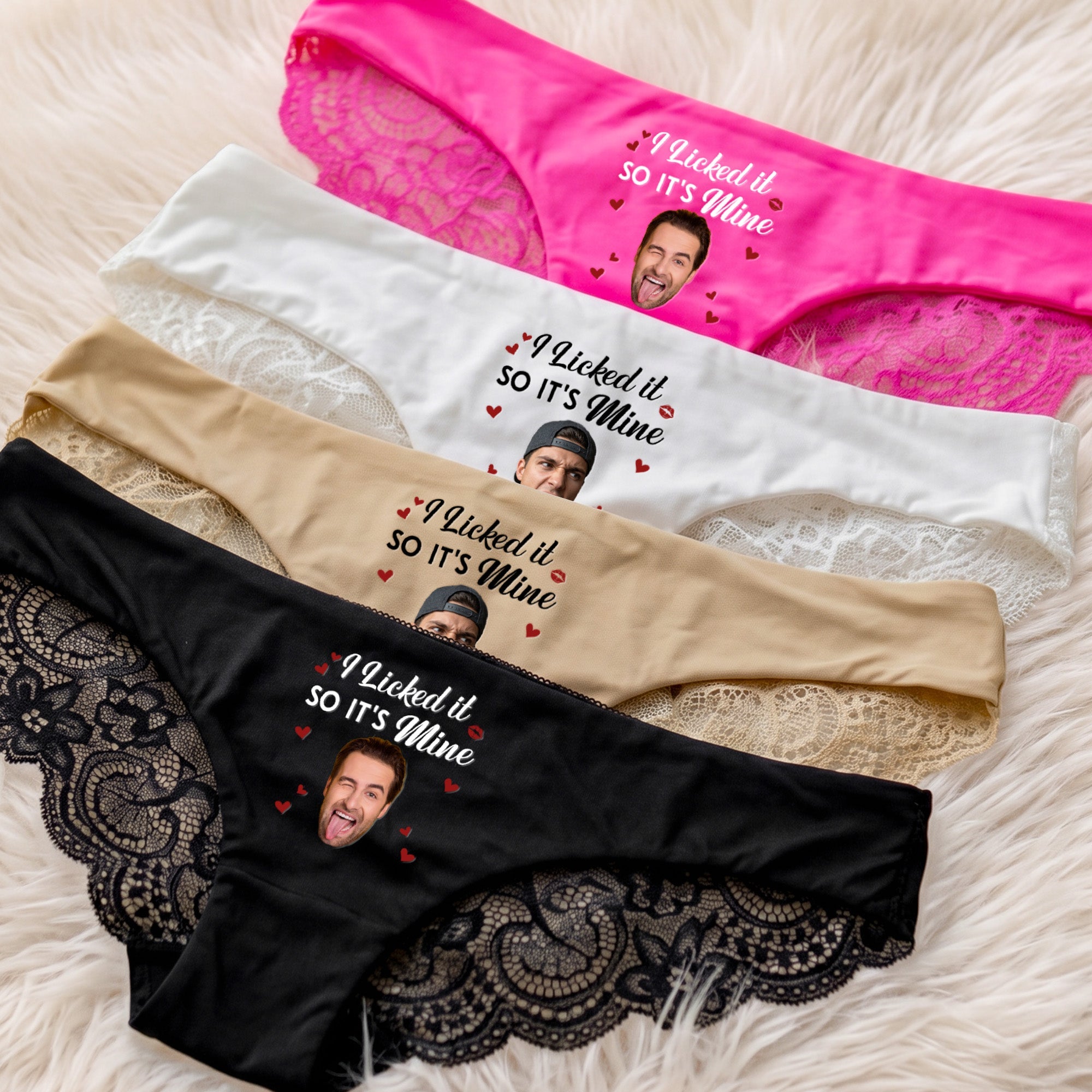 I Licked It So It's Mine - Spicy Gifts For Her, Upload Funny Face - Personalized Panty