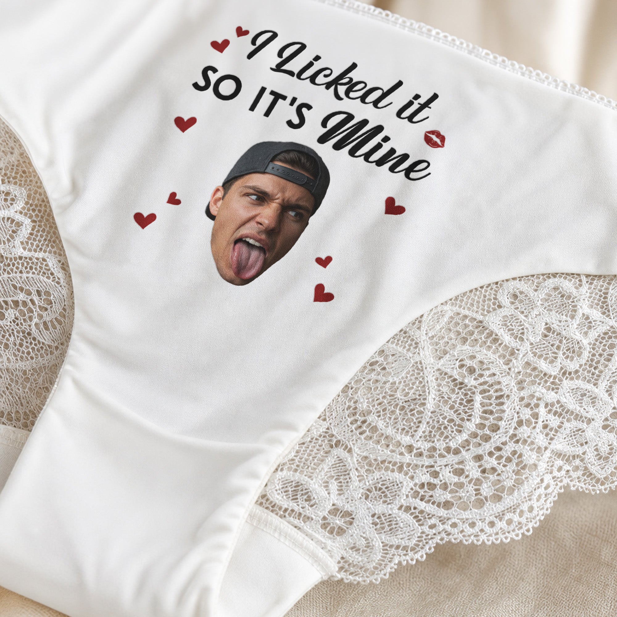 I Licked It So It's Mine - Spicy Gifts For Her, Upload Funny Face - Personalized Panty