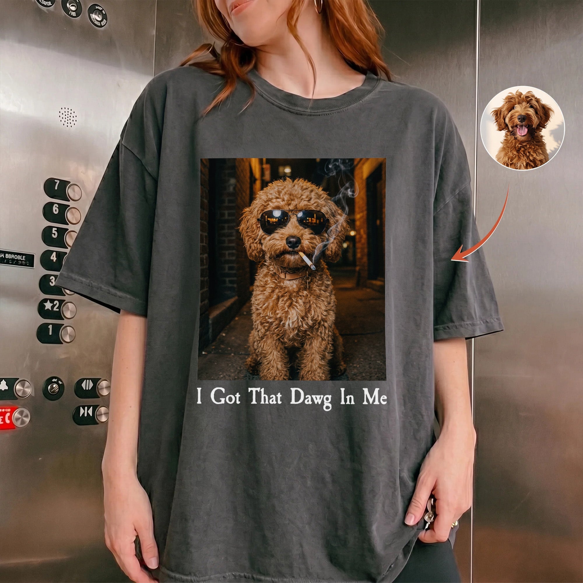 I Got That Dog In Me Custom Pet Photo Funny Meme - Personalized Shirt
