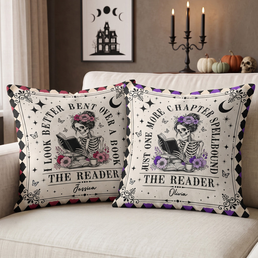I Look Better Bent Over A Book Gift For The Reader - Personalized Pillow Cover