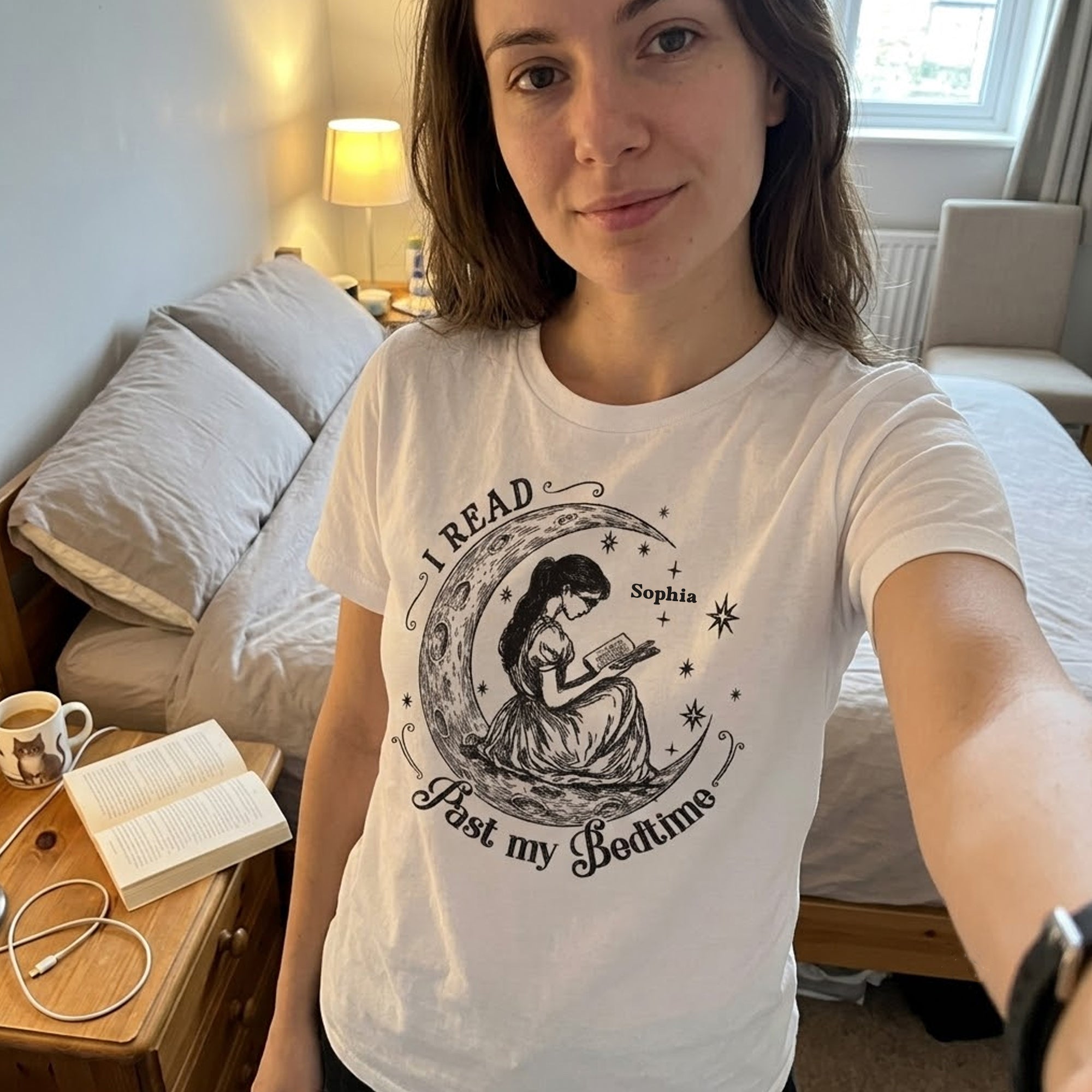 I Read Past My Bed Time - Personalized Shirt