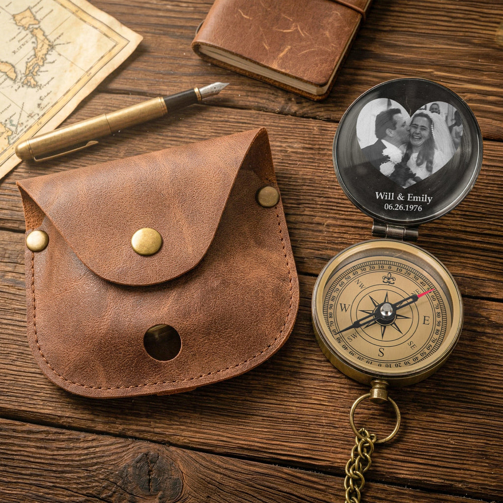 I Will Find You In Every Lifetime, Anniversary Gifts For Him, Husband - Personalized Compass