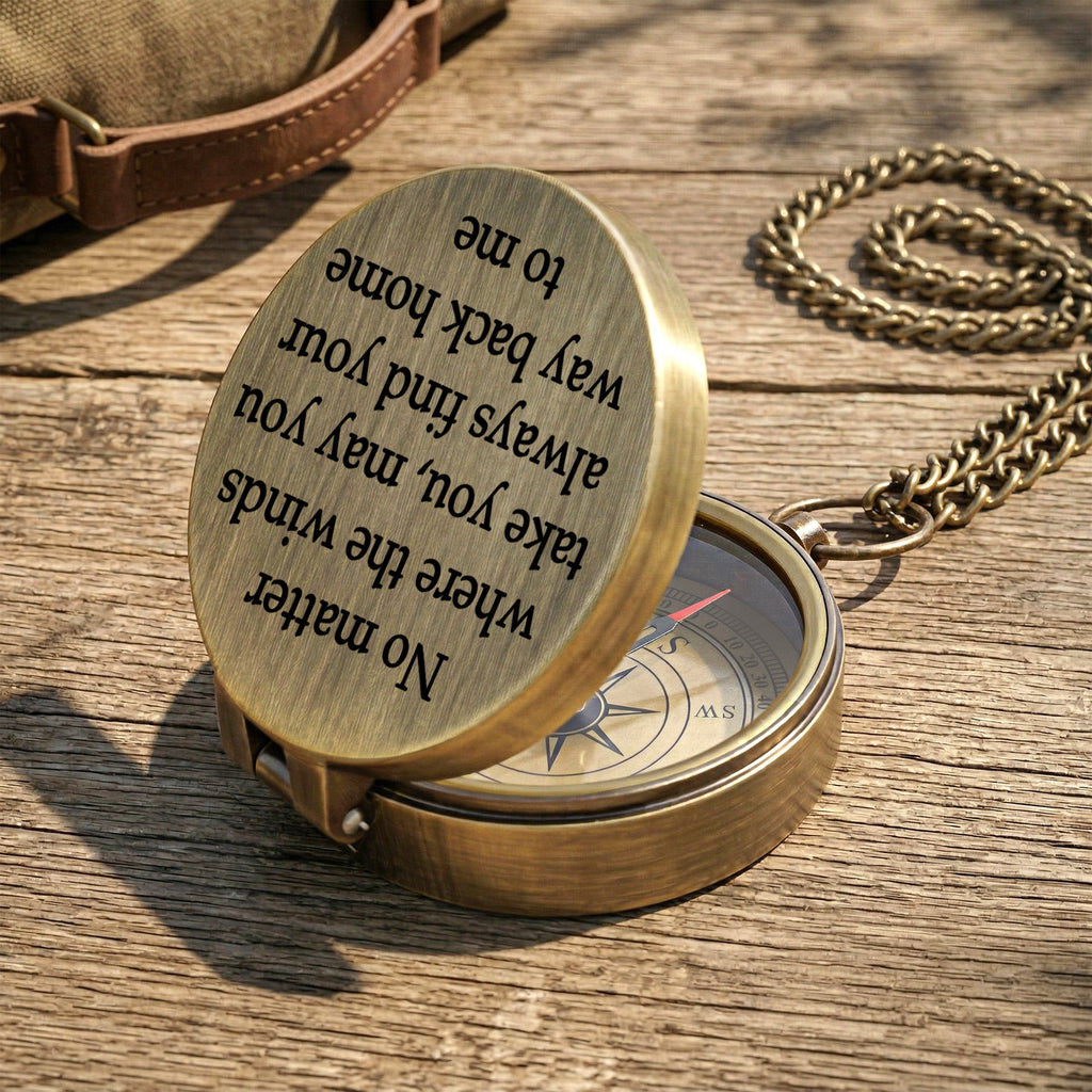 I Will Find You In Every Lifetime, Anniversary Gifts For Him, Husband - Personalized Compass