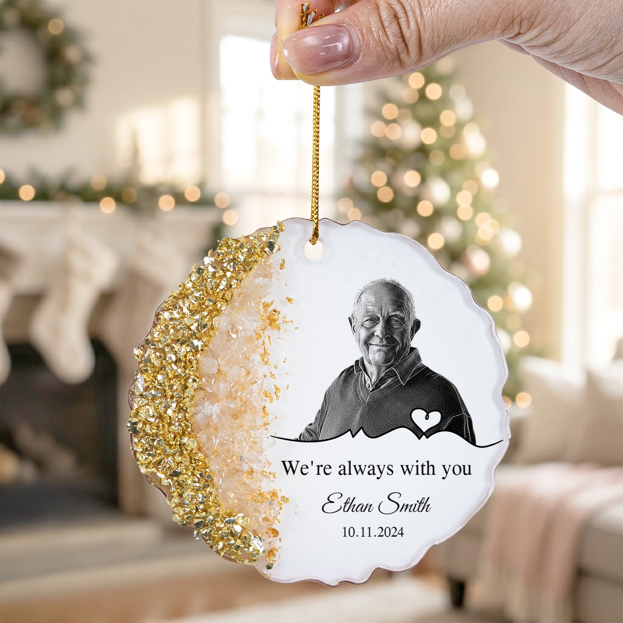 I'm Always With You Memorial Gifts For Loved Ones - Personalized Resin Ornament