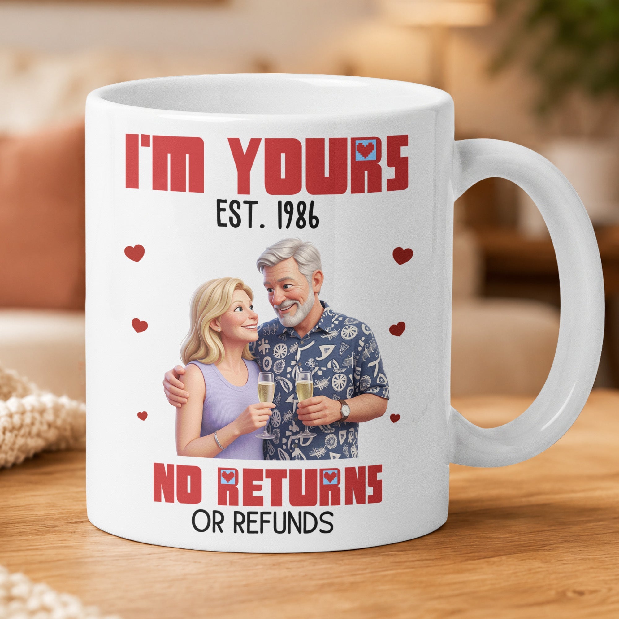 I'm Yours No Returns Custom Photo 3D Style - Personalized Mug
