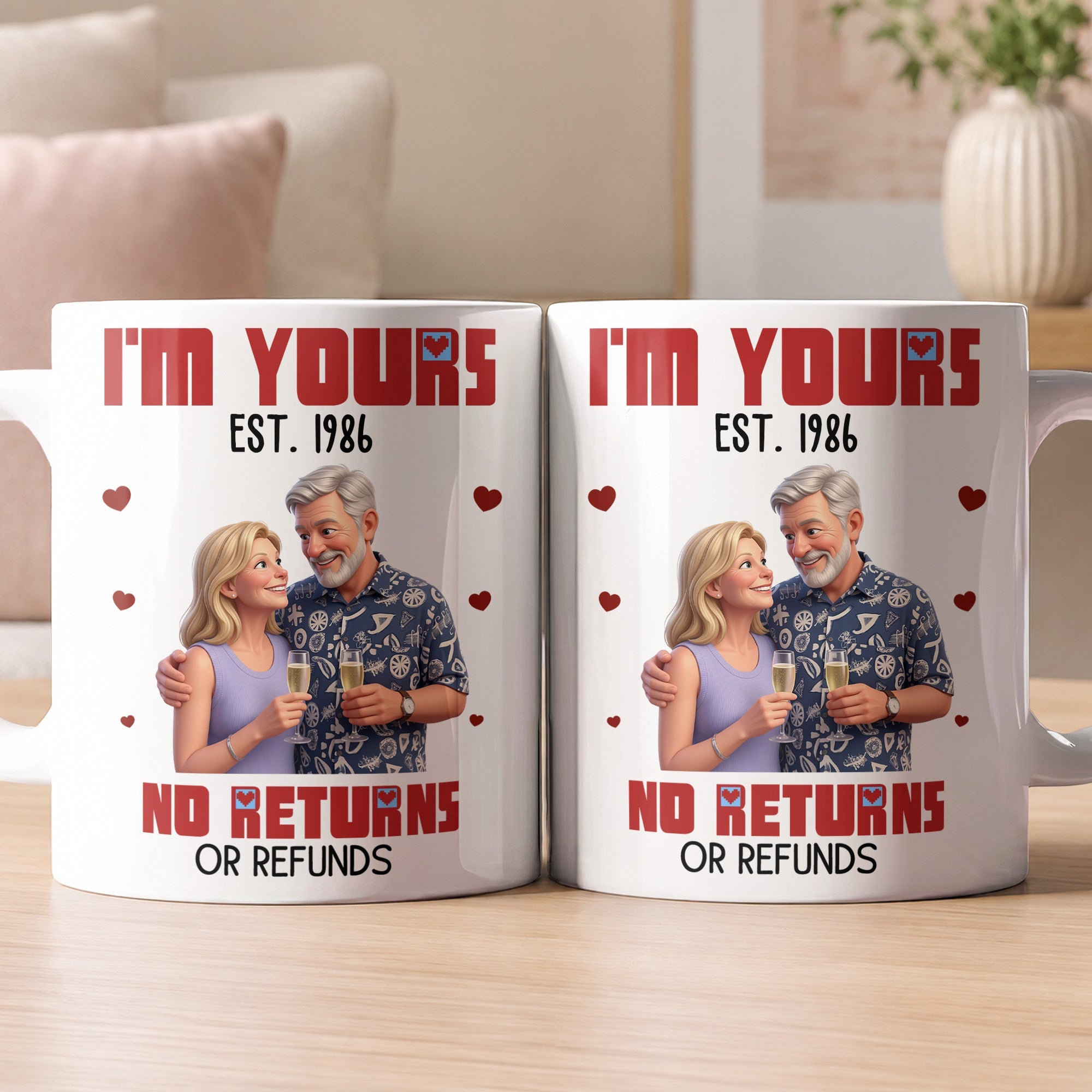 I'm Yours No Returns Custom Photo 3D Style - Personalized Mug