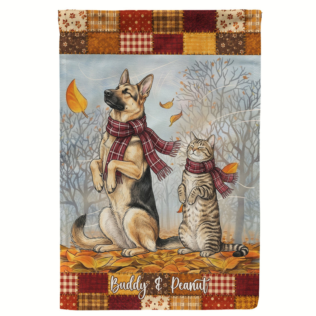 It's Fall Y'All Garden Decor, Porch Banner, Yard Flag - Personalized Flag