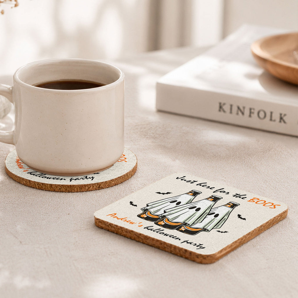 Just Here For The Boos - Personalized Coasters