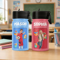 Kid Cartoon Style - Personalized Water Bottle