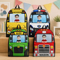 Kid Riding Car - Personalized Backpack