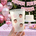 Kid Birthday Party Favors Cup, Family Birthday - Custom Cute Face - Personalized Cups